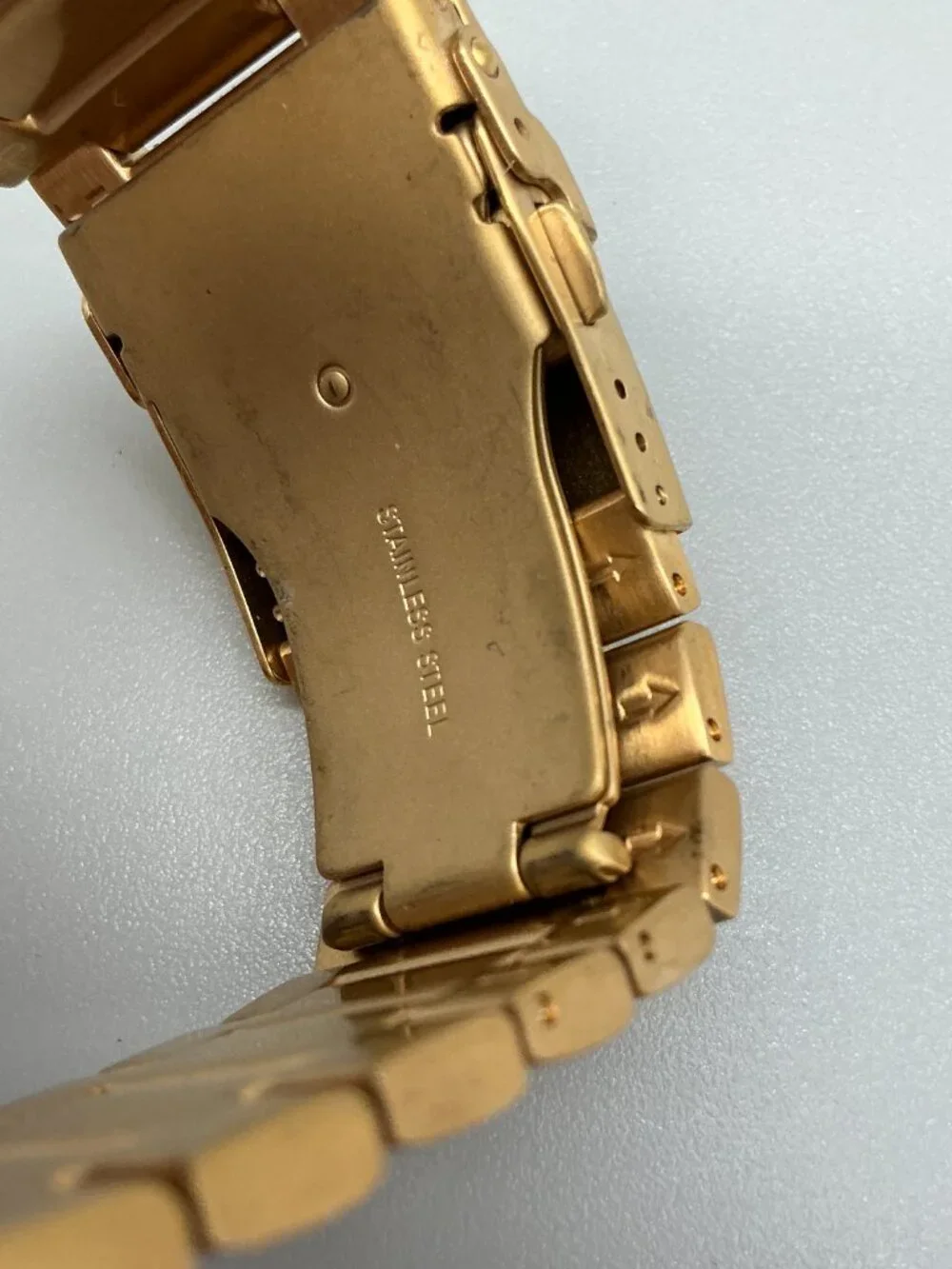 MVMT Element Atomic Gold Mens Watch 44mm Chronograph Gold Tone 7.5